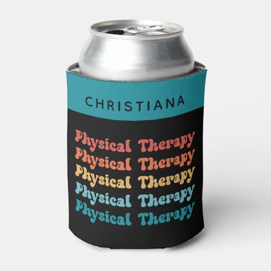 Physikalische Therapie PT Retro PT Grad Geschenke Dosenkühler (Kanne Vorderseite)