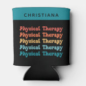 Physikalische Therapie PT Retro PT Grad Geschenke Dosenkühler (Rückseite)