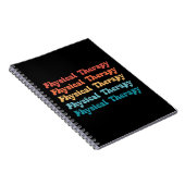 Physikalische Therapie PT Retro PT Grad Geschenke Notizblock (Rechte Seite)