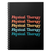 Physikalische Therapie PT Retro PT Grad Geschenke Notizblock (Vorderseite)