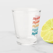 Physikalische Therapie PT Retro PT Grad Geschenke Schnapsglas (Links)