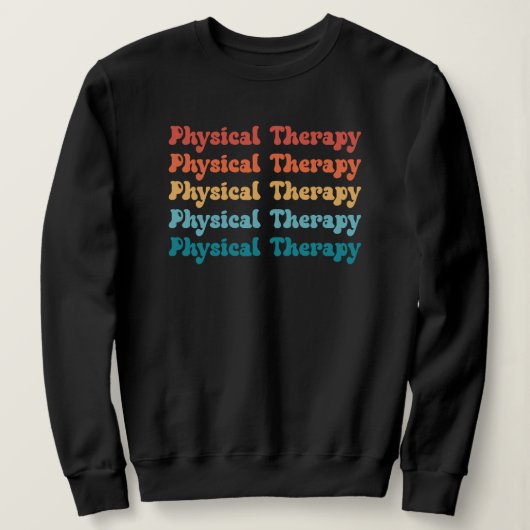 Physikalische Therapie PT Retro PT Grad Geschenke Sweatshirt (Design vorne)