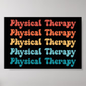 Physikalische Therapie PT Retro PT Grad Poster (Vorne)