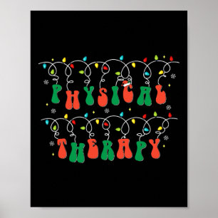 Physikalische Therapie PT Weihnachtsmannmütze Weih Poster