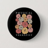 Physikalische Therapie Pumpkin Fall Pt Therapist T Button (Vorderseite)
