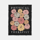 Physikalische Therapie Pumpkin Fall Pt Therapist T Fleecedecke (Vorderseite)