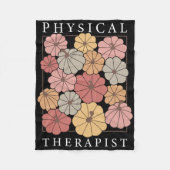 Physikalische Therapie Pumpkin Fall Pt Therapist T Fleecedecke (Vorderseite)