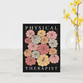 Physikalische Therapie Pumpkin Fall Pt Therapist T Karte (Gelbe Blume)