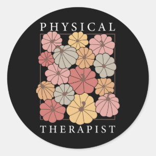 Physikalische Therapie Pumpkin Fall Pt Therapist T Runder Aufkleber