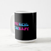 Physikalische Therapie spielerisches Design Kaffeetasse (Vorderseite Links)