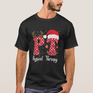 Physikalische Therapie Weihnachten Retro Groovy PT T-Shirt