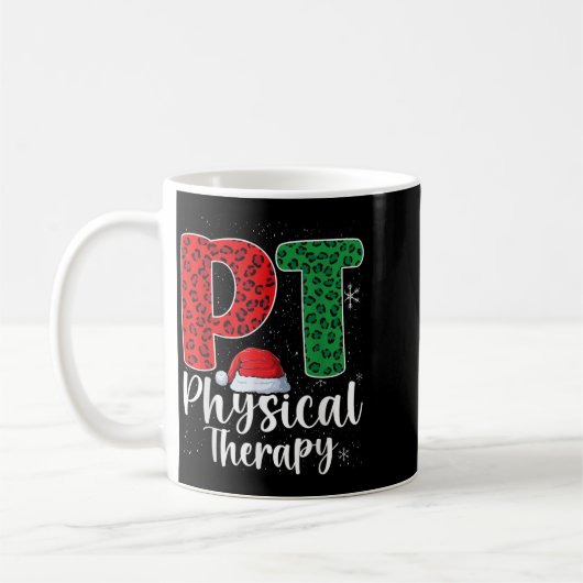 Physikalische Therapie Weihnachts-Weihnachtsmannmü Kaffeetasse (Links)