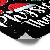 Physikalische Therapie Weihnachts-Weihnachtsmannmü Poster (Ecke)