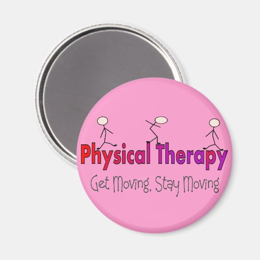Physikalische Therapiestick-Leute Design Magnet (Vorderseite/Rückseite)
