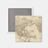 Physikalische Weltkarte Magnet (Vorderseite/Rückseite)