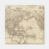 Physikalische Weltkarte Magnet (Vorne)