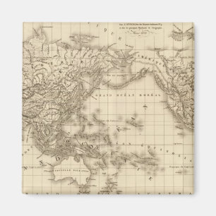 Physikalische Weltkarte Magnet