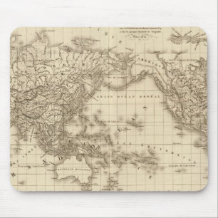 Physikalische Weltkarte Mousepad