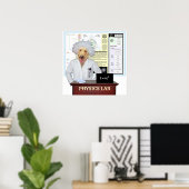 Physikalischer Labrador Poster (Heimbüro)