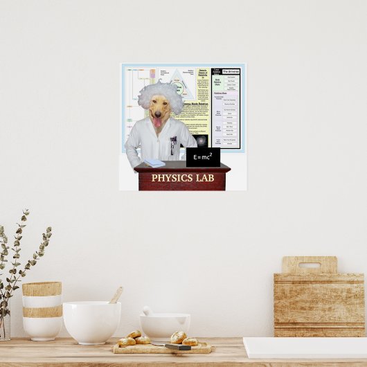 Physikalischer Labrador Poster (Küche)