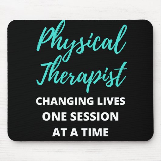 Physikalischer Therapeut, der das Leben einer Sitz Mousepad (Vorne)