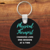 Physikalischer Therapeut, der das Leben einer Sitz Schlüsselanhänger (Vorderseite)