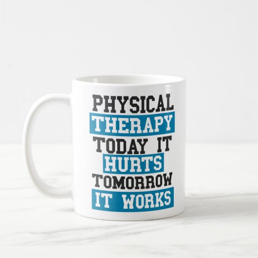 Physikalischer Therapeut Kaffeetasse (Links)