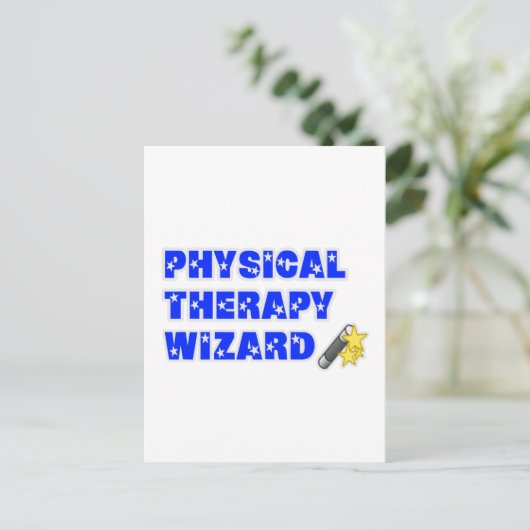 Physikalischer Therapeut Postkarte (Stehend Vorderseite)