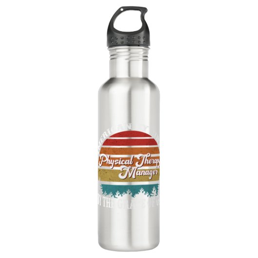 Physikalischer Therapieführer Tshirt Arbeit ist Go Edelstahlflasche (Vorderseite)