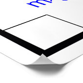 Physikalisches Diagramm für freie Körperkraft Poster (Ecke)