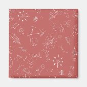 Physikdiagramm duskyrosa magnet (Vorne)