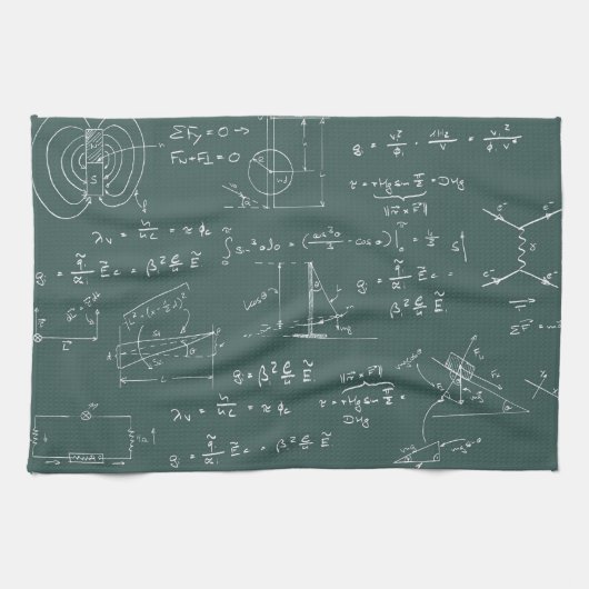 Physikdiagramme und -formeln geschirrtuch (Horizontal)