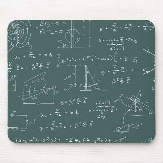 Physikdiagramme und -formeln mousepad (Vorne)
