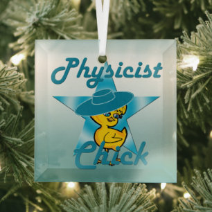 Physiker Chick #7 Ornament Aus Glas