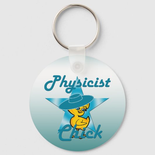 Physiker Chick #7 Schlüsselanhänger (Vorderseite)