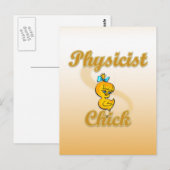 Physiker Chick Postkarte (Vorne/Hinten)