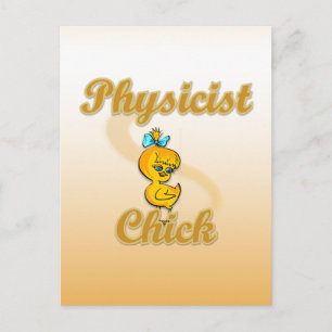 Physiker Chick Postkarte