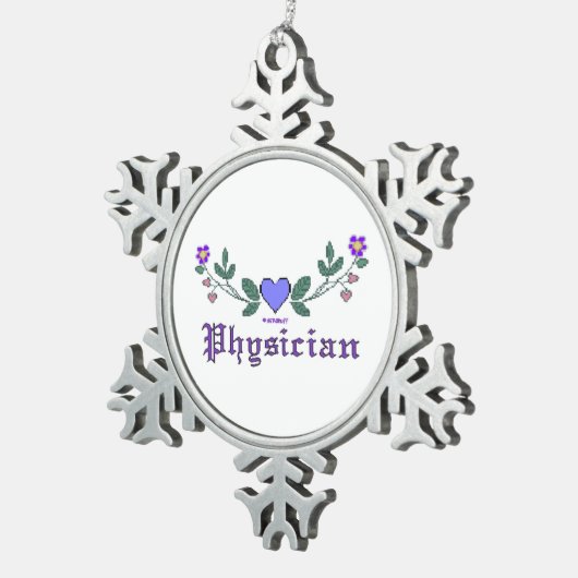 Physiker CS Snowflake Zinnwein Weihnachtsschmuck Schneeflocken Zinn-Ornament (Rechts)