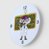 Physiker, der die menschlichen große wanduhr (Winkel)