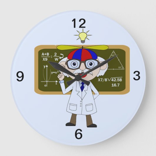 Physiker, der die menschlichen große wanduhr (Vorderseite)