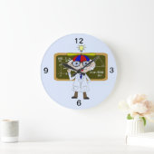 Physiker, der die menschlichen große wanduhr (Zuhause)