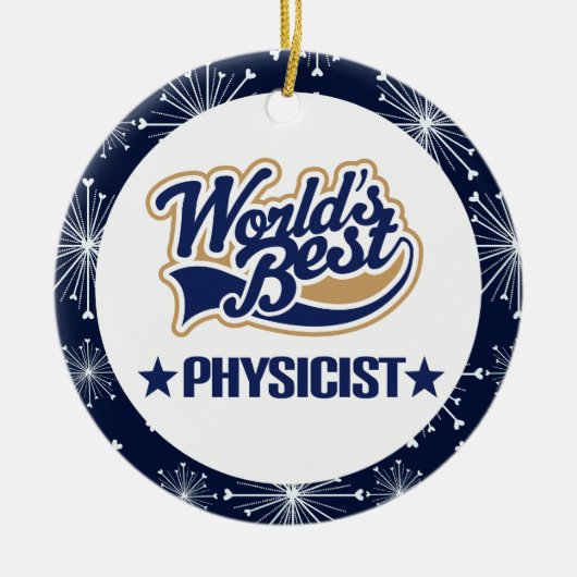 Physiker-Geschenk-Verzierung Keramikornament (Vorne)