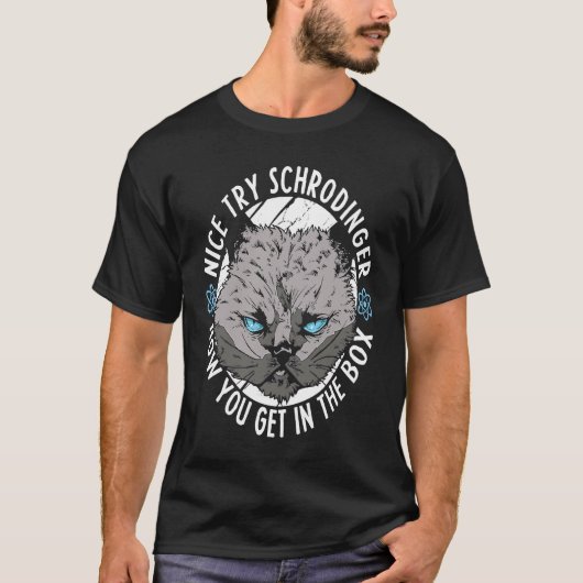 Physiker Katze Wissenschaftler  Wissenschaft Quant T-Shirt (Vorderseite)