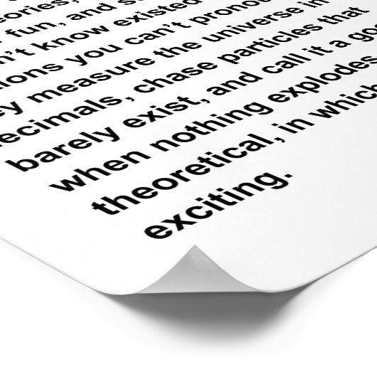Physiker Poster (Ecke)