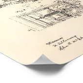 Physiker Tabelle 1910 Patent Art Old Peper Poster (Ecke)