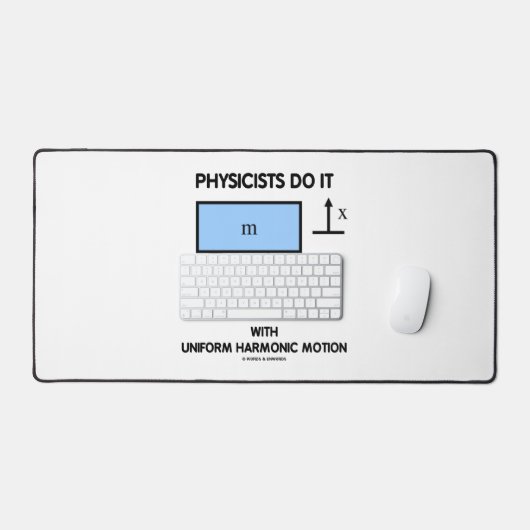 Physiker tun es mit einer einheitlichen harmonisch schreibtischunterlage (Tastatur & Maus)