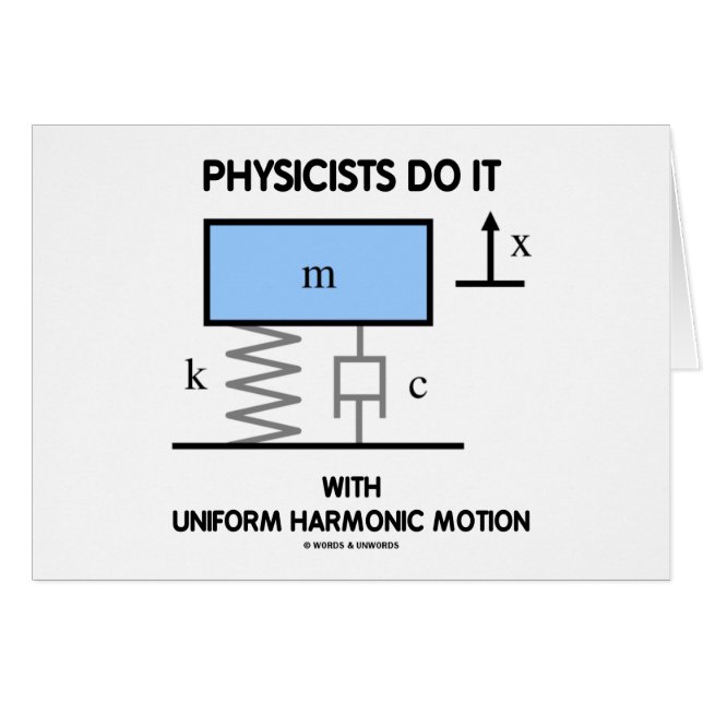 Physiker tun es mit einheitlicher harmonischer (Vorderseite (Horizontal))