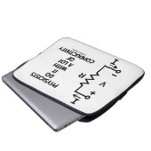 Physiker tun es mit vieler Leitfähigkeit Laptopschutzhülle (Vorne Knopf)