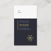 Physiker Visitenkarte (Rückseite)