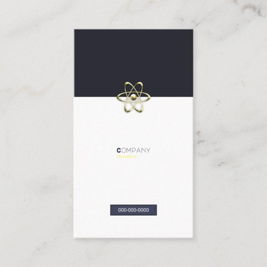 Physiker Visitenkarte (Vorderseite)